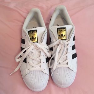 Black and White Superstar Adidas